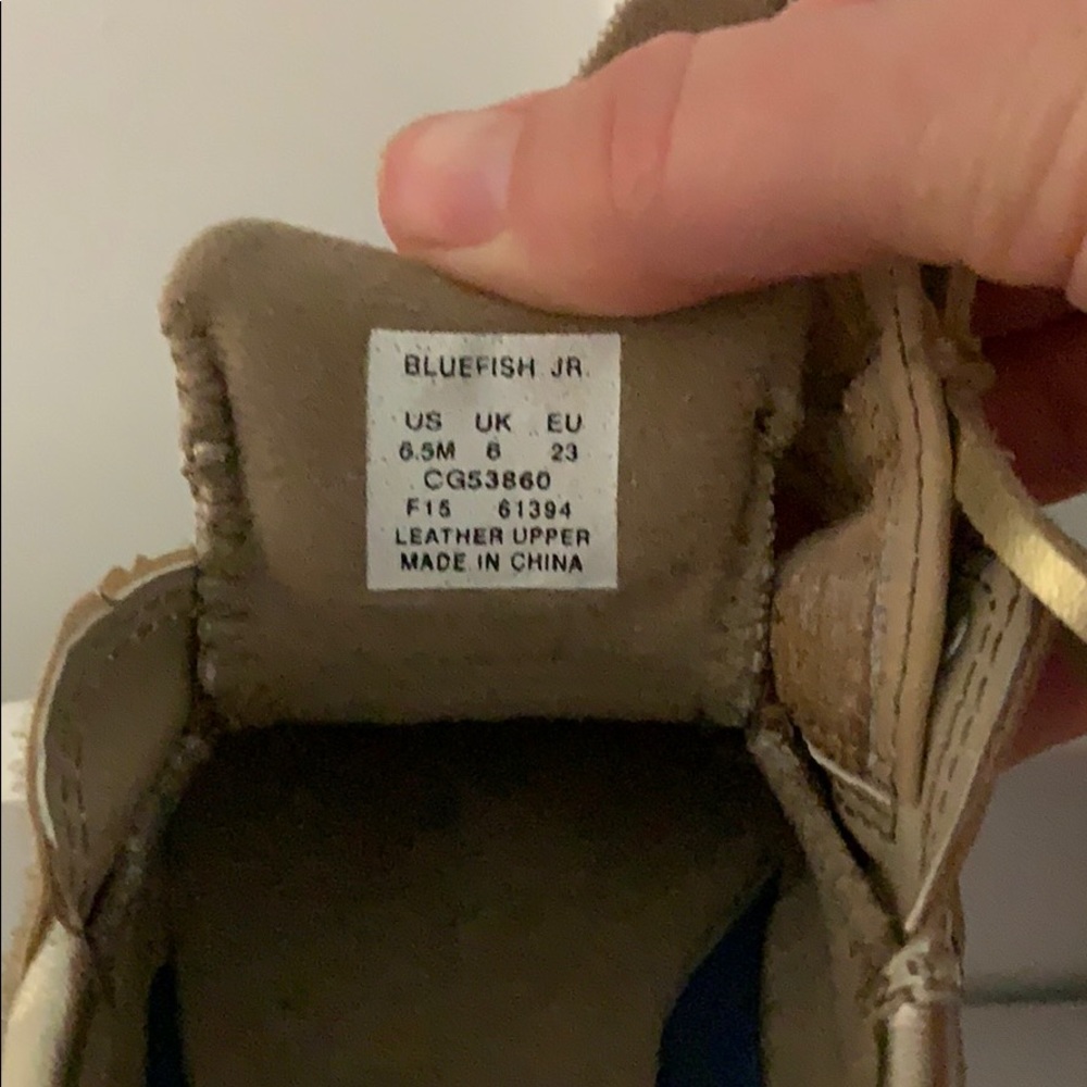 Gold Bluefish Jr. Sperry Boat Shoes - Picture 4 of 5